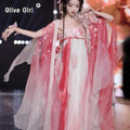 Olive Girl Hanfu Dress 2026 S-L XS-3XL Plus Size Hanfu Chinese Dress Traditional Chinese Clothing Chinese Heritage Fashion Women