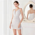 Elegant Women Short Evening Dress Sexy Straps Sequin Slim Bodycon Party Dresses Black Gold Female Vestidos De Soiree