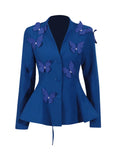 Elegant Blazer Pleated Skirt Sets Women Bow Single Breasted Back Lace Up Jacket Coats Mini Skirts Two Piece Set 2026 Lady