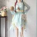 Olive Girl Yellow Flowing Sleeve Fairy Dress for Ren Faire 2026 Garden Wedding Fairycore Photoshoot Everyday Wear S-L XS-3XL Plus Size Flowing Sleeve Dramatic Silhouette Romantic Editorial Not Costume Chinese Heritage Fashion Women