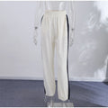 Color Block Zip Up Two Piece Set Women Long Sleeve Stand Collar Cropped Jacket High Waist Shorts 2026 Spring Summer Casual Suit