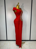 Women Sexy Off Shoulder Shining Diamond Bodycon Bandage Dress 2026 Celebrity Elegant Evening Luxury Club Party Dresses