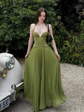 Elegant Women's Halter Long Dress Corset Maxi Pleated Dresses Summer Evening Party Bridesmaid Wedding Guest Gown