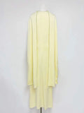 Evening Dresses Long Sleeves O Neck Slim Maxi 2026 Women Dinner Party Gowns With Shawl Pearls Elegant Wedding Robes Lady