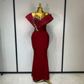 Women Sexy One Shoulder Sparkly Diamonds Long Bodycon Bandage Dresses Luxury Birthday Party Celebrity Elegant Knitted Clothing