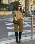 Green Ruched Puffer Jackets for Women Puffy Oversized Jacket for Woman Coats Demi-season Jacket for Women New in Outerwears 2026