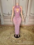 2026 Classic Red White Temperament Dress Birthday Party Light Luxury Model Catwalk Performance Dress Robe Femme Chic Et Élégante