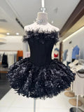 Sexy 3D Floral Mini Dress for Women Sweetheart Neck Sleeveless Fish Bone Tunic Birthday Party Flirty Skirt Female Clothing