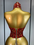 Sparkly Slver Rhinestone Sequins Mesh See Through Top Women Sexy Nightclub Evening Party Backless Spicy Girl Stage Outfit