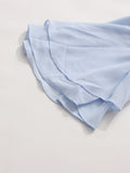 Solid Spliced Ruffles Slimming Blouses for Women O Neck Long Sleeve High Waist Shirts Female Fashion