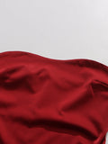 Elegant Luxury Dinners Red Maxi Dress for Women Sleeveless Cape Design Full Fringe Skirt for Fashion Parties Events
