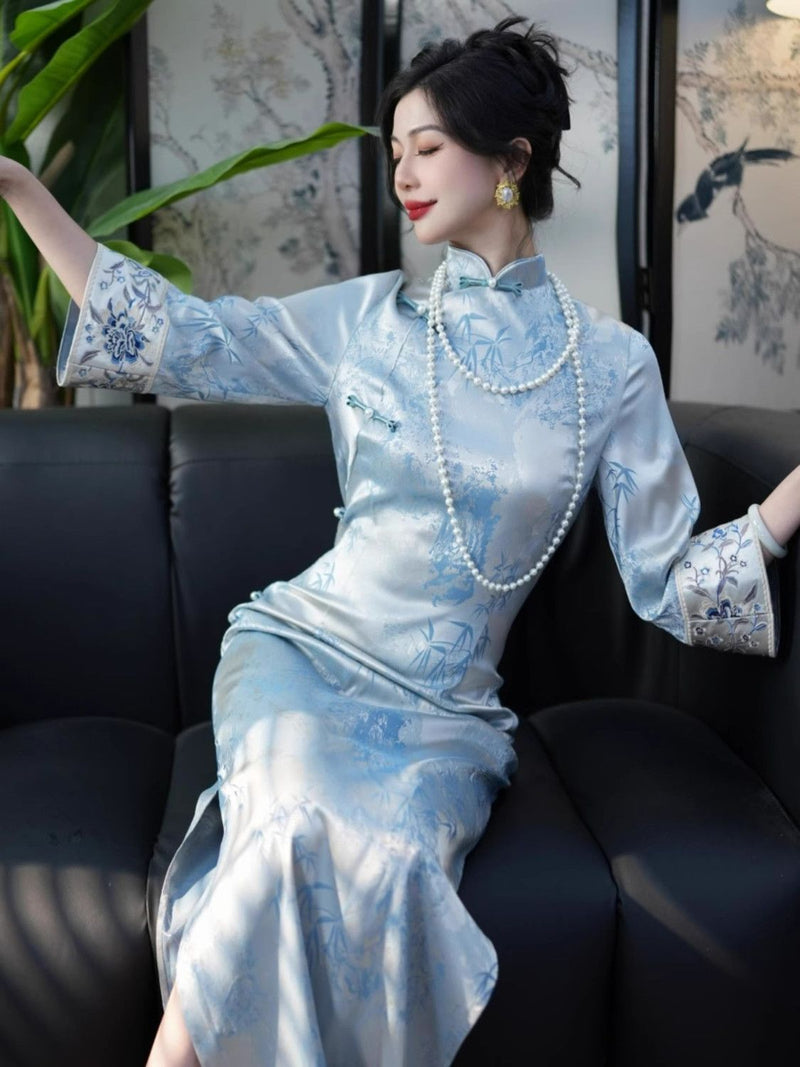 2026 New Improved Cheongsam Dress for Women in Autumn and Winter Young Style High End Style