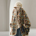 Retro Jacquard Jacket Spring and Autumn Women's Coat Unique Lace Design Sense Jacket High End Elegance