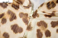 Leopard Letter Print 2 Piece Set Women Tracksuit Sporty Casual Hooded Crop Jacket+Flare Pants Stretch Matching Suits