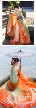 Olive Girl Hanfu Dress 2026 S-XL XS-3XL Plus Size Hanfu Chinese Dress Traditional Chinese Clothing Chinese Heritage Fashion Women