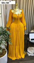 2026 Fall Winter Women Long Sleeve Slash Neck Long Maxi Dress Slim Evening Birthday Trendy Sexy Vacation Party Dresses