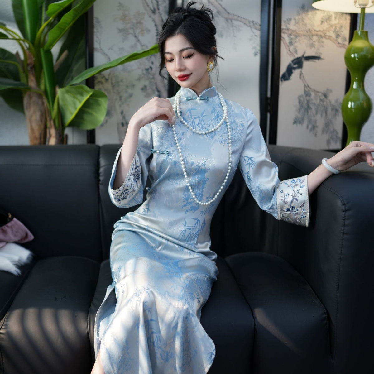 2026 New Improved Cheongsam Dress for Women in Autumn and Winter Young Style High End Style
