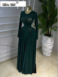 Women Lace Up O-neck Long Sleeve Big Swing A-line Maxi Dress 2026 Sexy Parties Education Vacation Long Dresses Vestidos