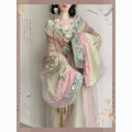 Olive Girl Red Embroidered Hanfu Dress for Ren Faire 2026 Garden Wedding Fairycore Photoshoot Everyday Wear S-XL XS-3XL Plus Size Hand Embroidered Flowing Sleeve Editorial Not Costume Chinese Heritage Fashion Women
