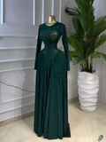 Women O-neck Long Sleeve Big Swing A-line Maxi Dress 2026 Evening Sexy Parties Education Vacation Long Dresses Vestidos