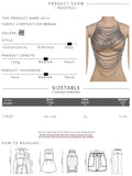 Hollow Chain Camisole Women Y2K Sexy Summer Coquette Backless Low-Neck Halter Midnight Clubwear Beach Vacation Vest