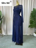 Women O-neck Long Sleeve Pleated Inner A-line Maxi Dress 2026 Evening Sexy Party Birthday Vacation Long Dresses Vestidos
