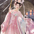 High-end Fairy Dress Pink Gradient Embroidery Hanfu Set Ethereal and Graceful Traditional Chinese Style for Daily Photoshoots Travel and Live Streaming Cosplay Women's Fashion Clothings