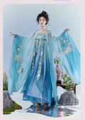 Olive Girl Red Embroidered Hanfu Dress for Ren Faire 2026 Garden Wedding Fairycore Photoshoot Everyday Wear S-XL XS-3XL Plus Size Hand Embroidered Flowing Sleeve Editorial Not Costume Chinese Heritage Fashion Women