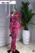 Women Printed Deep V-neck Stacked Ruched Bodycon Midi Maxi Dress 2026 Birthday Holiday Party Trendy Dresses Vestidos