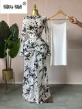 Women Long Sleeve Stacked Mesh See Though with Lining Bodycon Long Dress 2025 Autumn Evening Birthday Sexy Party Dresses