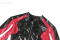 Zip Women Varsity Jacket Faux Leather Patchwork Cinched Waist Autumn Fashion Wild Street Hipster Uniform Crop Coat