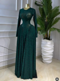 Women O-neck Long Sleeve Big Swing A-line Maxi Dress 2026 Evening Sexy Parties Education Vacation Long Dresses Vestidos