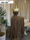 2026 Fall Winter Women Long Sleeve Slash Neck Long Maxi Dress Slim Evening Birthday Trendy Sexy Vacation Party Dresses